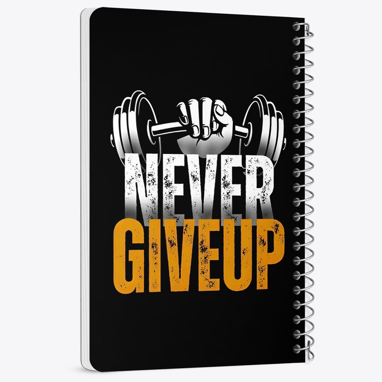 دفتر شطرنجی 50 برگ خندالو طرح Never Give Up کد F14428