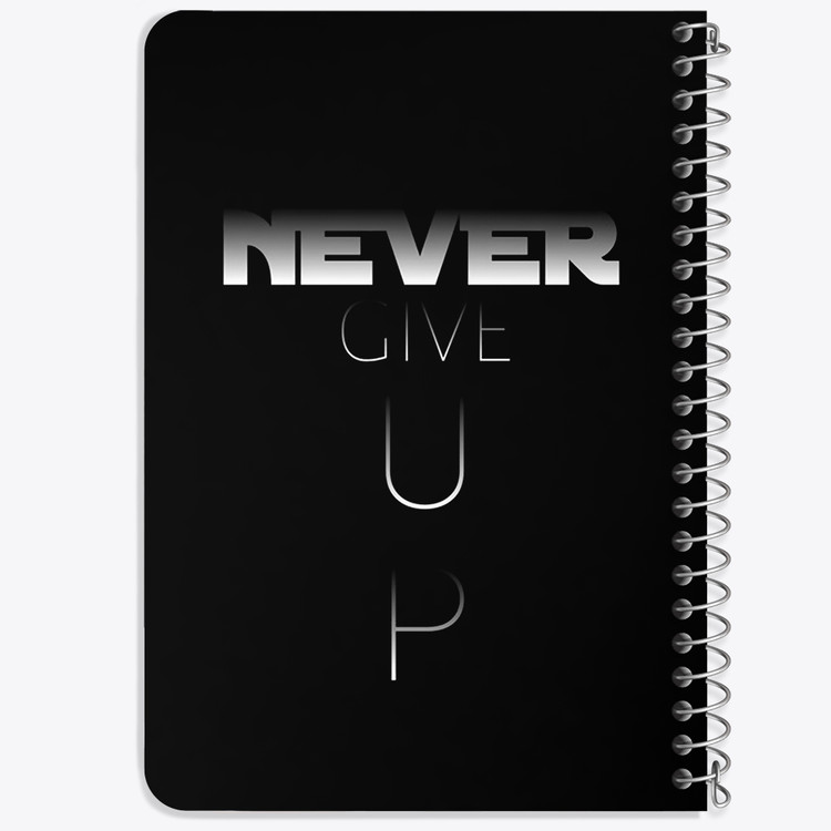 دفتر شطرنجی 50 برگ خندالو طرح Never Give Up کد F14426