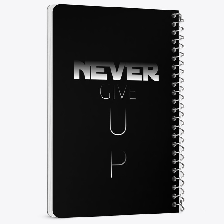 دفتر شطرنجی 50 برگ خندالو طرح Never Give Up کد F14426