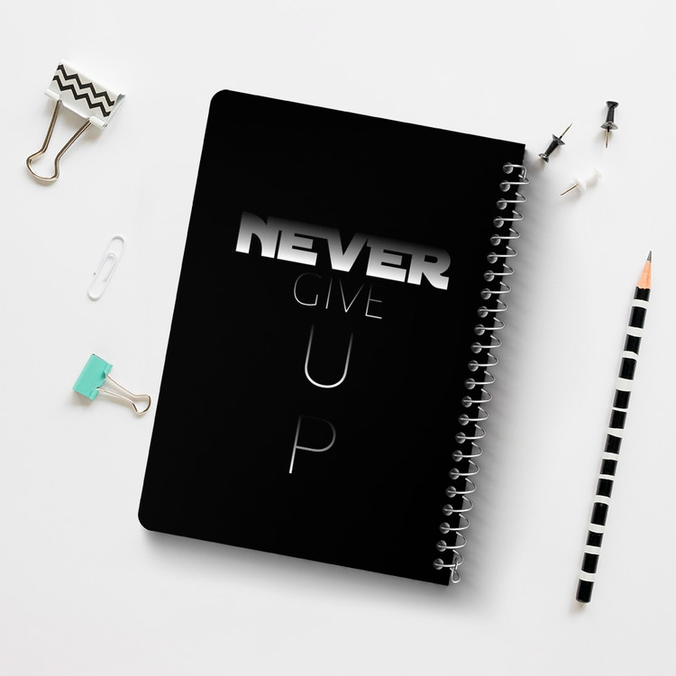 دفتر شطرنجی 50 برگ خندالو طرح Never Give Up کد F14426
