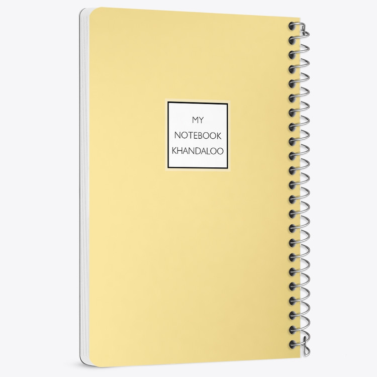 دفتر شطرنجی 50 برگ خندالو طرح طرح مینیمال (Yellow) کد N9813