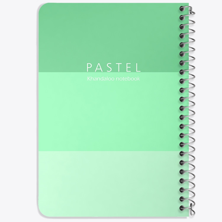 دفتر شطرنجی 50 برگ خندالو طرح طرح مینیمال پاستل (Green) کد N9803
