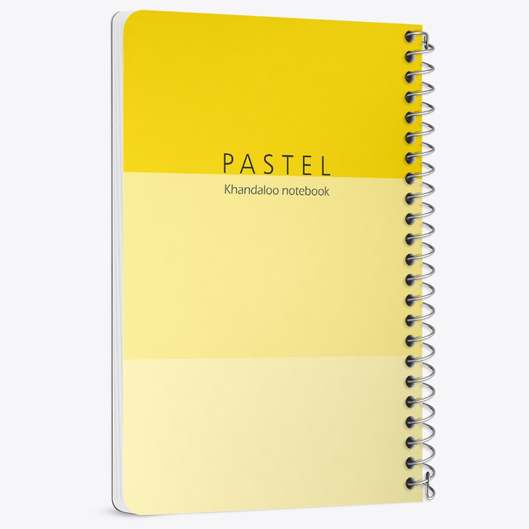 دفتر شطرنجی 50 برگ خندالو طرح طرح مینیمال پاستل (Yellow) کد N9802