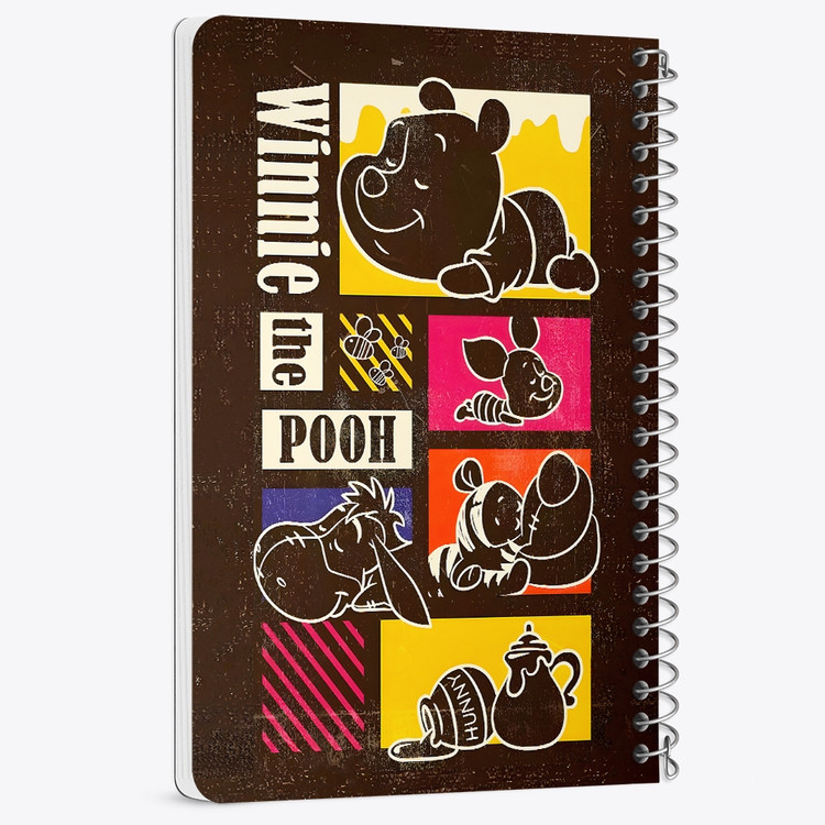 دفتر شطرنجی 50 برگ خندالو طرح خرس پو (Winnie the Pooh) کد N9795