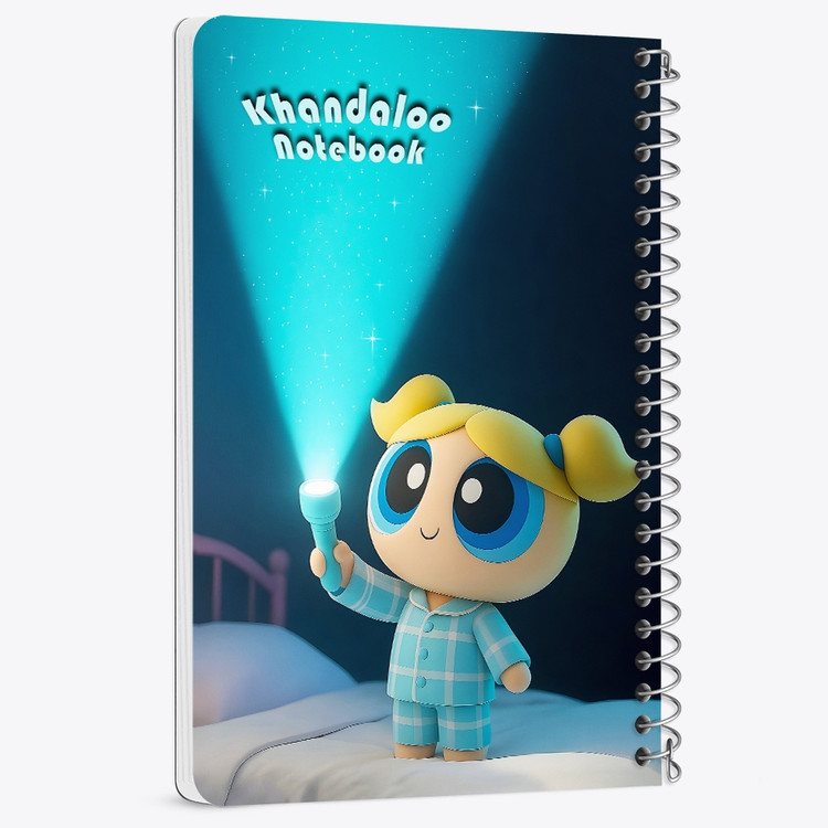 دفتر شطرنجی 50 برگ خندالو طرح پاورپاف گرلز (The Powerpuff Girls) کد N9776
