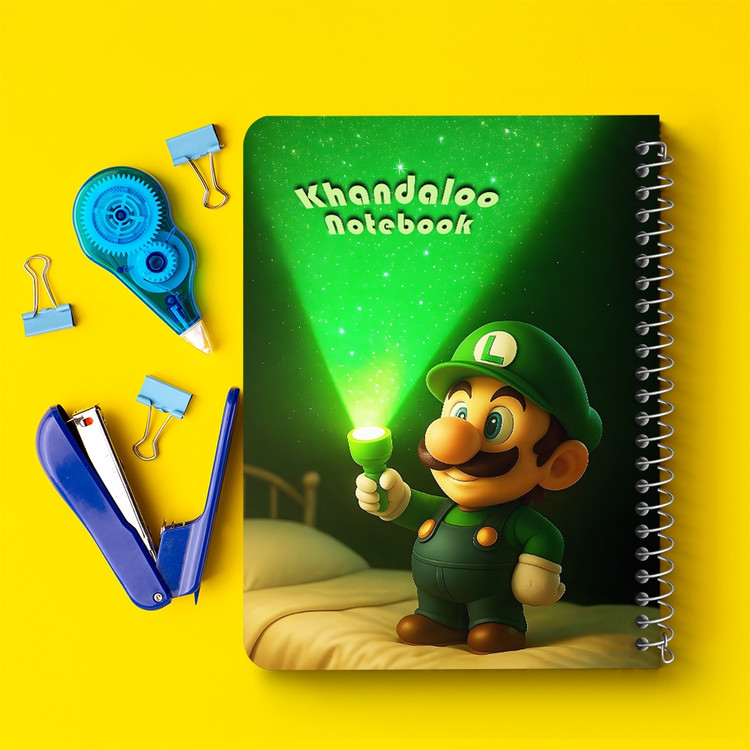 دفتر شطرنجی 50 برگ خندالو طرح (Mario) سوپر ماریو کد N9771