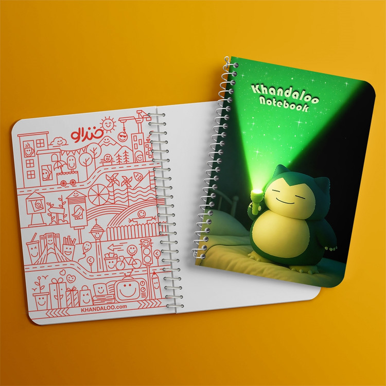 دفتر شطرنجی 50 برگ خندالو طرح اسنورلاکس پوکمون (Pokemon) کد N9763