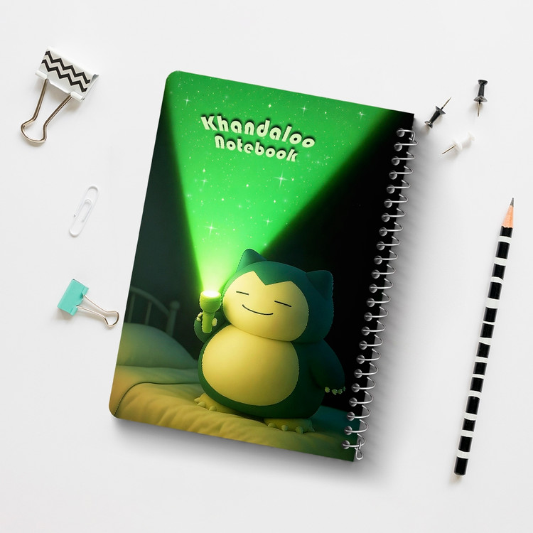 دفتر شطرنجی 50 برگ خندالو طرح اسنورلاکس پوکمون (Pokemon) کد N9763