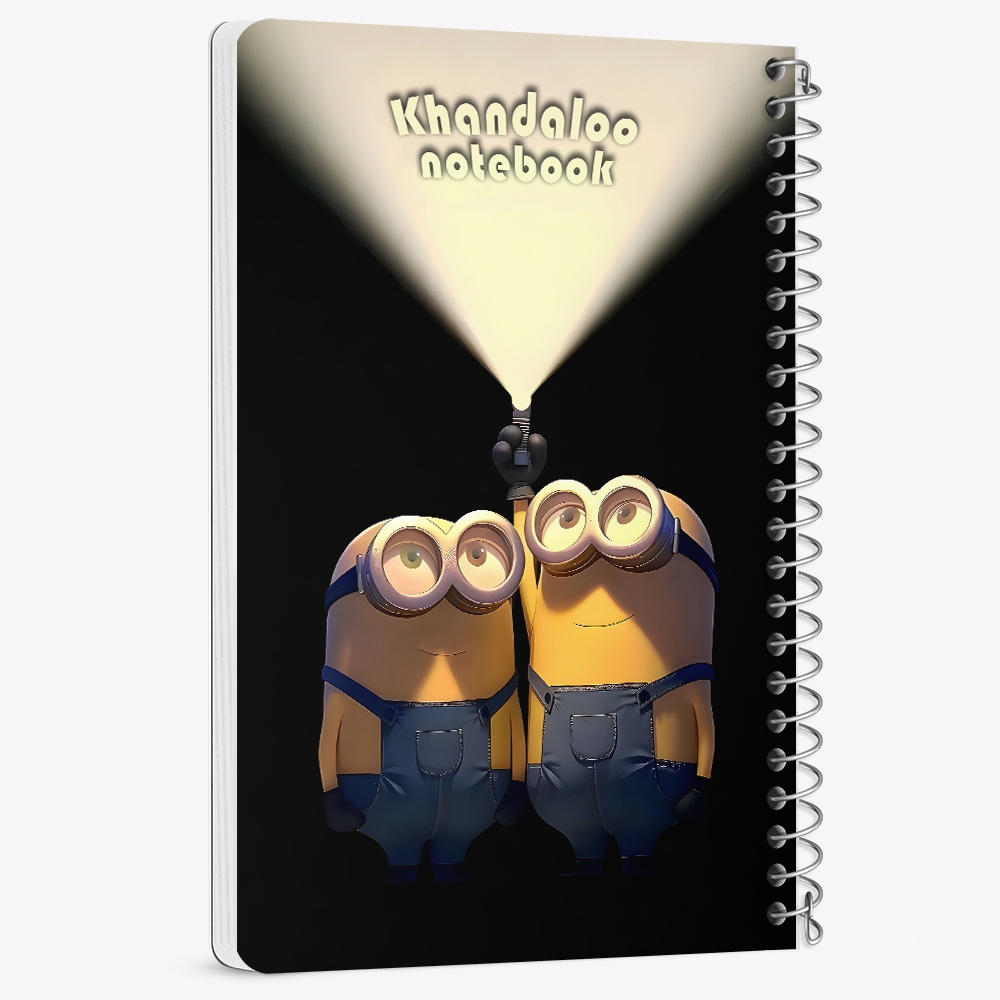 دفتر شطرنجی 50 برگ خندالو طرح مینیون ها (Minions) کد N9706