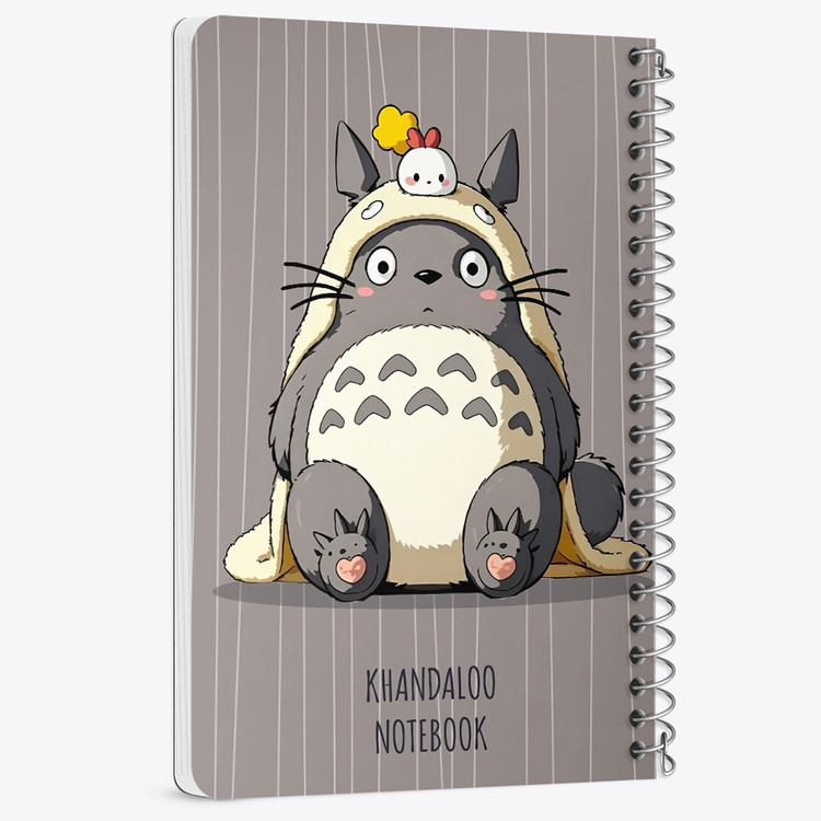 دفتر شطرنجی 50 برگ خندالو طرح انیمه توتورو (Totoro) کد N9698