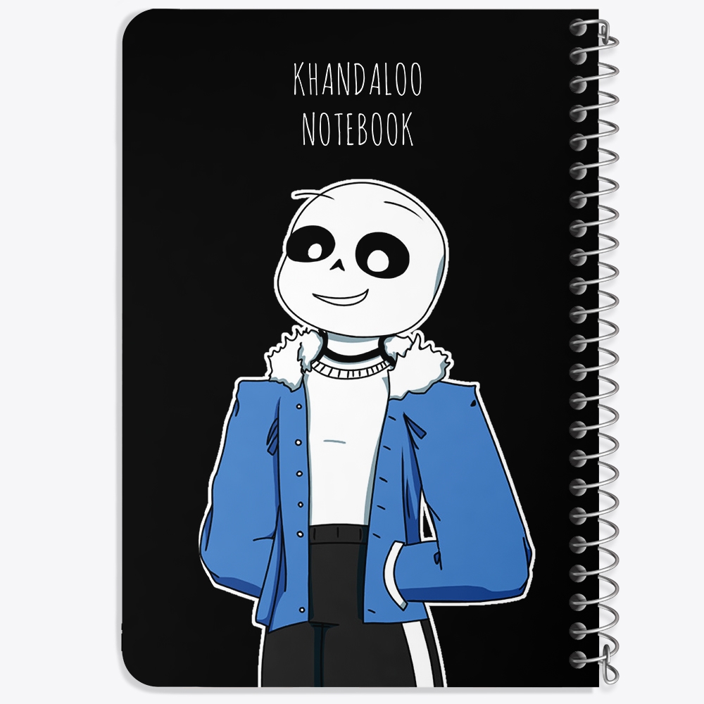 دفتر شطرنجی 50 برگ خندالو طرح سنس آندرتیل (Undertale) کد N9683