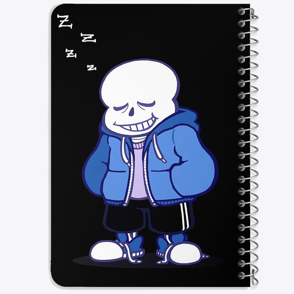 دفتر شطرنجی 50 برگ خندالو طرح سنس آندرتیل (Undertale) کد N9682