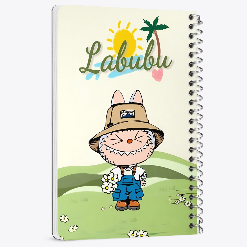 دفتر شطرنجی 50 برگ خندالو طرح عروسک لابوبو (Labubu) کد N9634