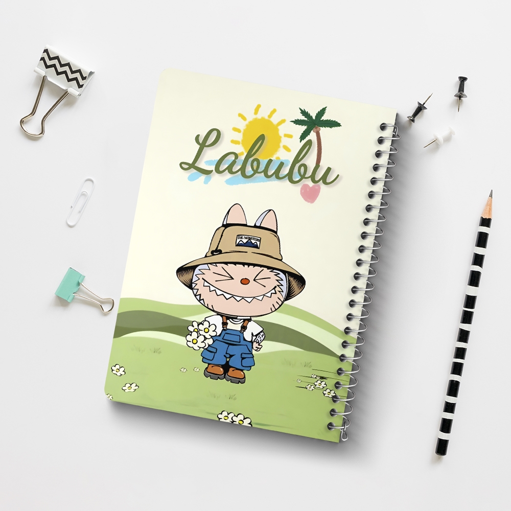 دفتر شطرنجی 50 برگ خندالو طرح عروسک لابوبو (Labubu) کد N9634