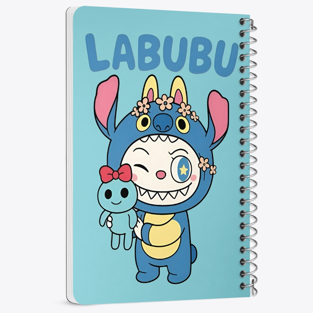 دفتر شطرنجی 50 برگ خندالو طرح عروسک لابوبو (Labubu) کد N9618