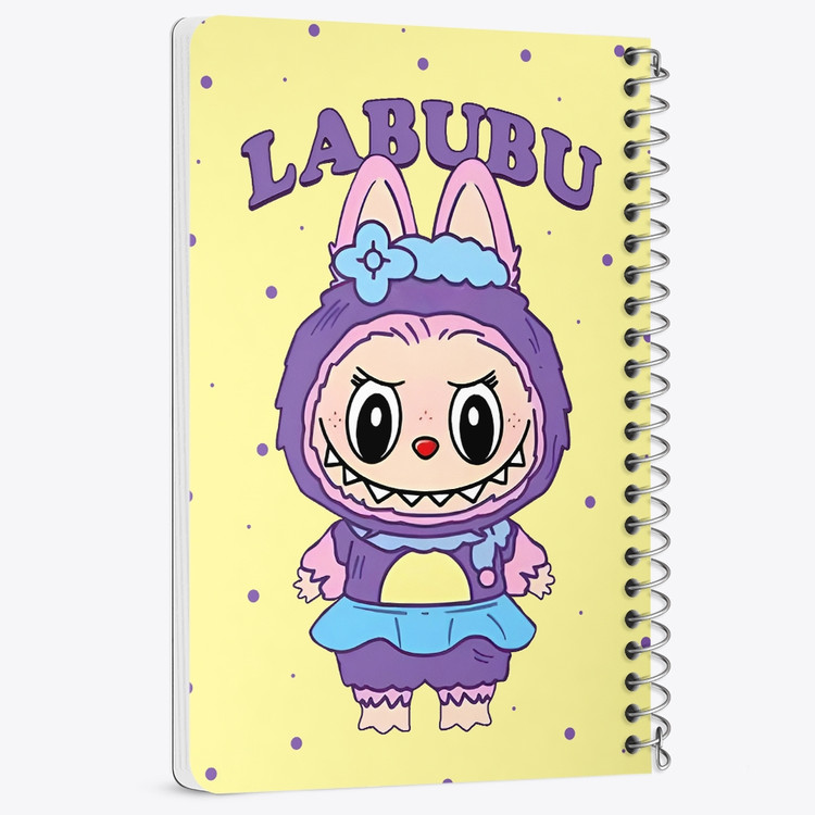 دفتر شطرنجی 50 برگ خندالو طرح عروسک لابوبو (Labubu) کد N9617