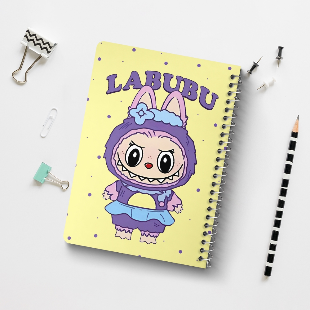 دفتر شطرنجی 50 برگ خندالو طرح عروسک لابوبو (Labubu) کد N9617