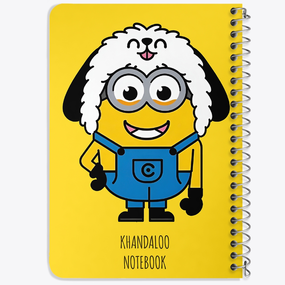 دفتر شطرنجی 50 برگ خندالو طرح مینیون ها (Minions) کد N9584