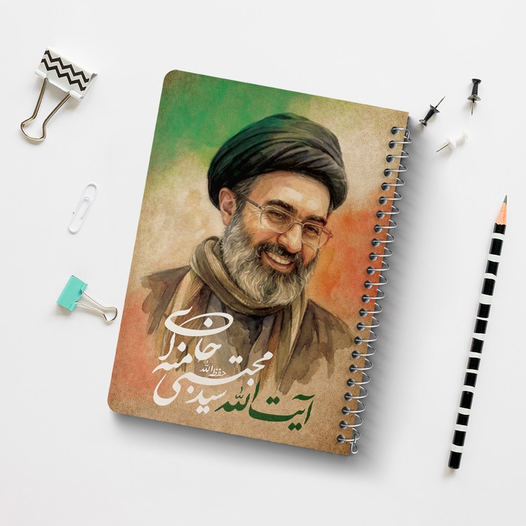 دفتر شطرنجی 50 برگ خندالو طرح آیت الله سید مجتبی خامنه ای کد 38503
