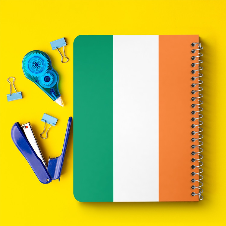 دفتر شطرنجی 50 برگ خندالو طرح پرچم ایرلند (Ireland) کد 38490
