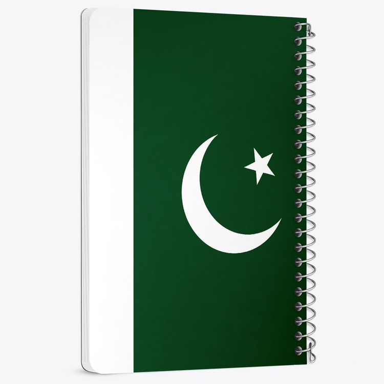 دفتر شطرنجی 50 برگ خندالو طرح پرچم پاکستان (Pakistan) کد 38488