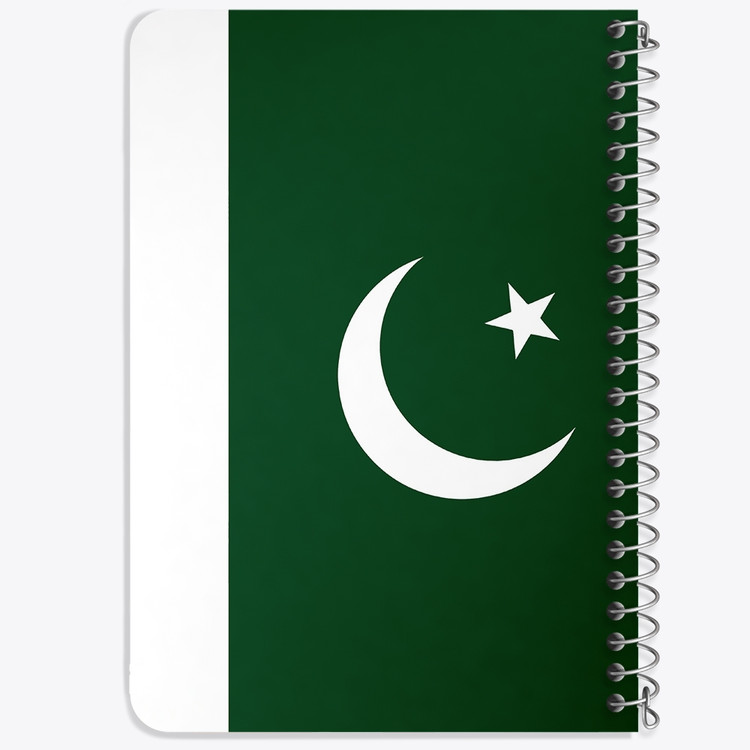 دفتر شطرنجی 50 برگ خندالو طرح پرچم پاکستان (Pakistan) کد 38488