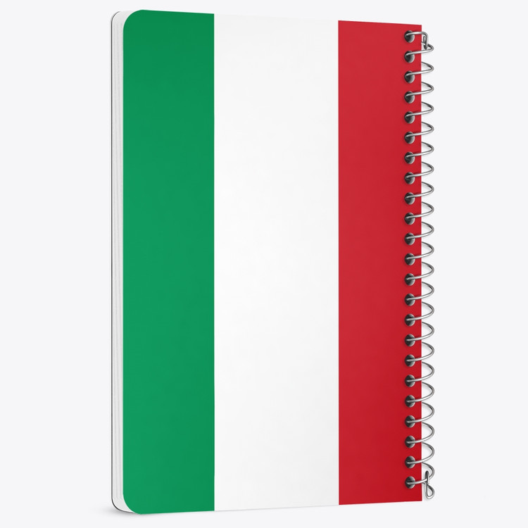 دفتر شطرنجی 50 برگ خندالو طرح پرچم ایتالیا (Italy) کد 38484