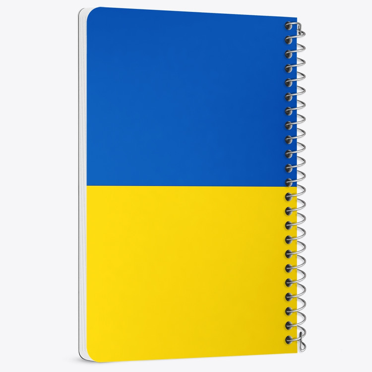 دفتر شطرنجی 50 برگ خندالو طرح پرچم اوکراین (Ukraine) کد 38481