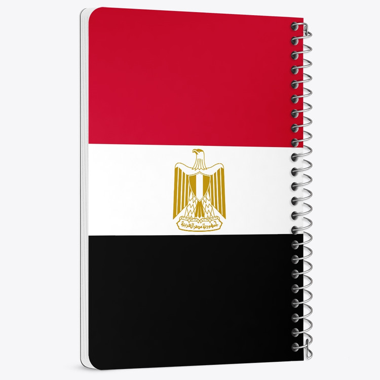 دفتر شطرنجی 50 برگ خندالو طرح پرچم مصر (Egypt) کد 38480