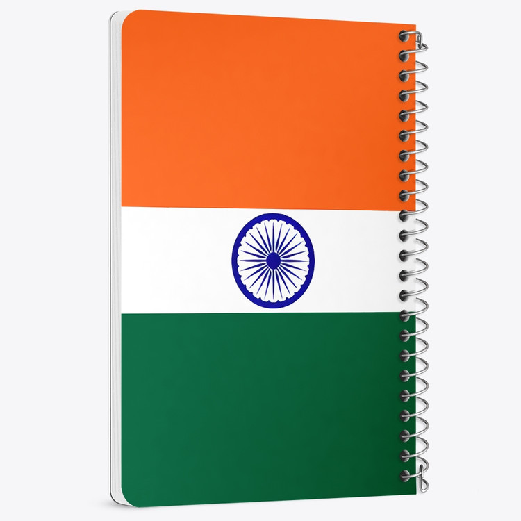 دفتر شطرنجی 50 برگ خندالو طرح پرچم هند (India) کد 38475