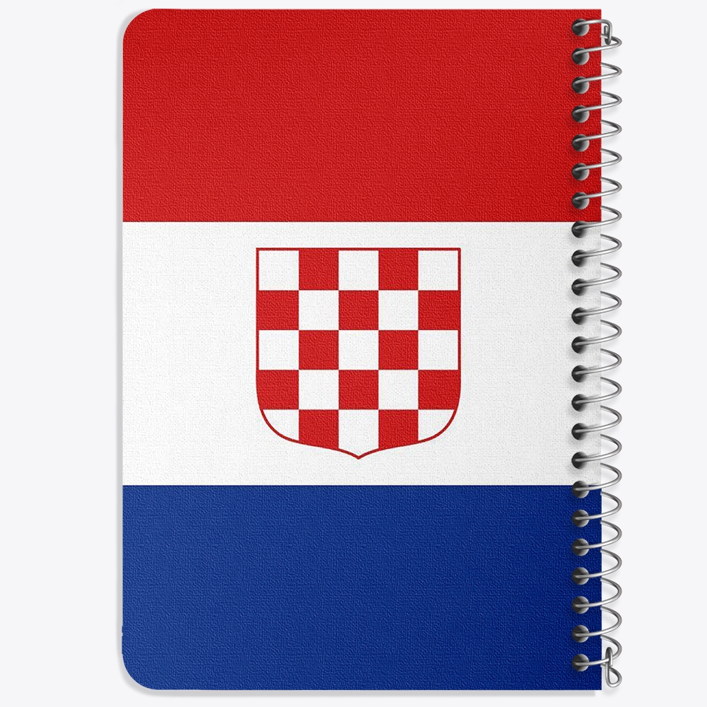 دفتر شطرنجی 50 برگ خندالو طرح پرچم کرواسی (Croatia) کد 38472