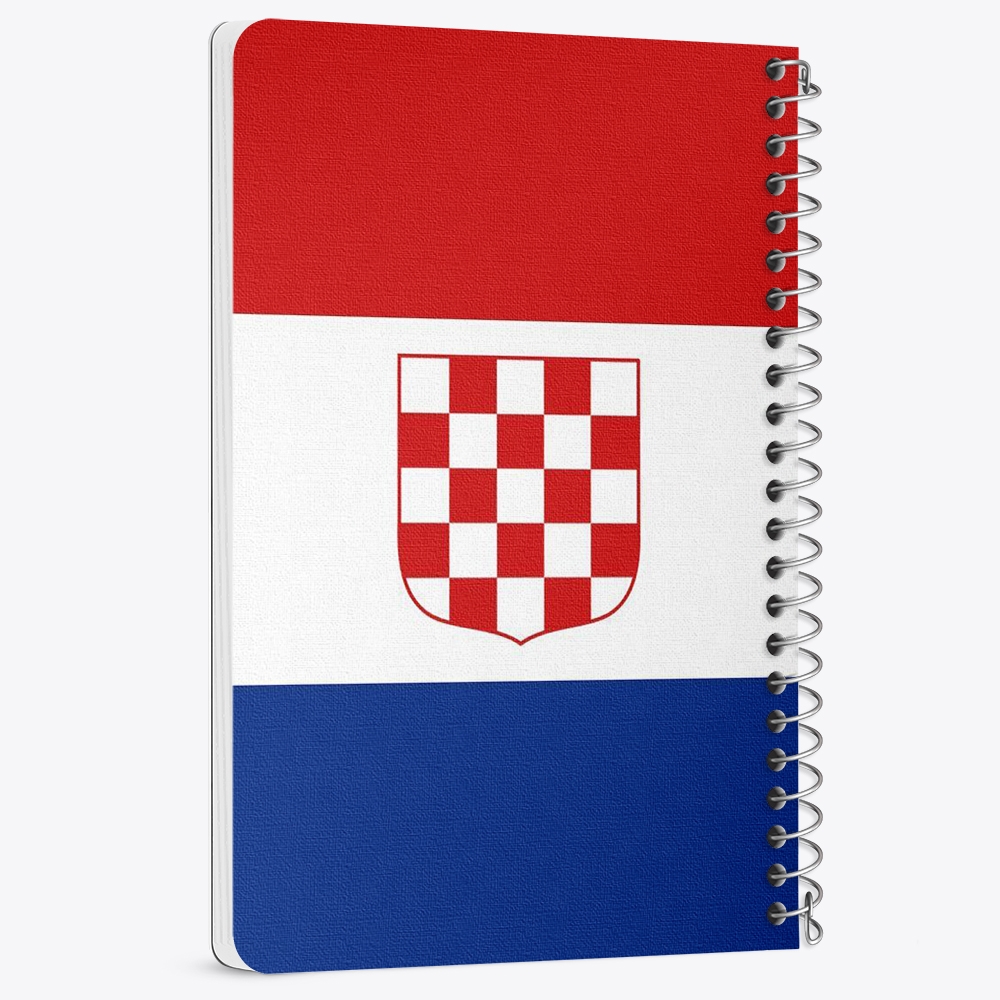دفتر شطرنجی 50 برگ خندالو طرح پرچم کرواسی (Croatia) کد 38472