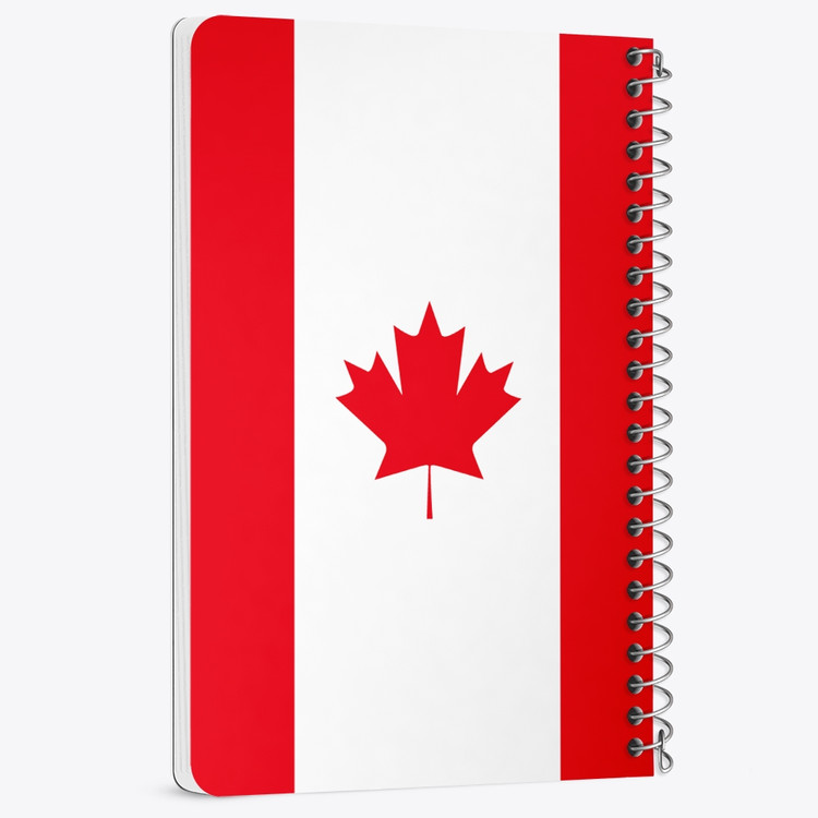 دفتر شطرنجی 50 برگ خندالو طرح پرچم کانادا (Canada) کد 38464