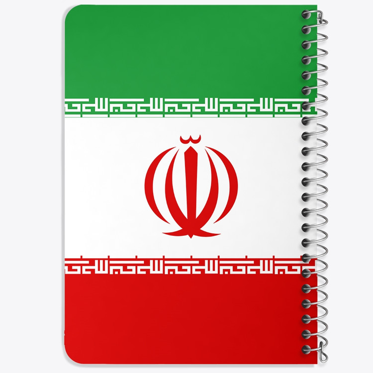 دفتر شطرنجی 50 برگ خندالو طرح پرچم ایران (Iran) کد 38457