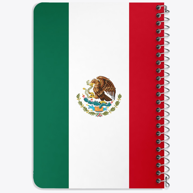دفتر شطرنجی 50 برگ خندالو طرح پرچم مکزیک (Mexico) کد 38455