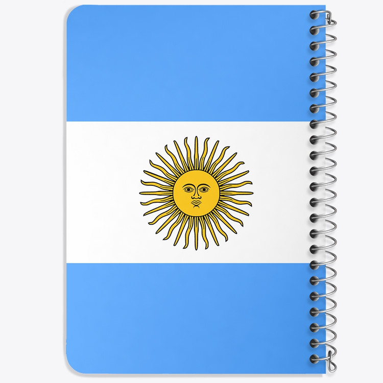 دفتر شطرنجی 50 برگ خندالو طرح پرچم آرژانتین (Argentina) کد 38451