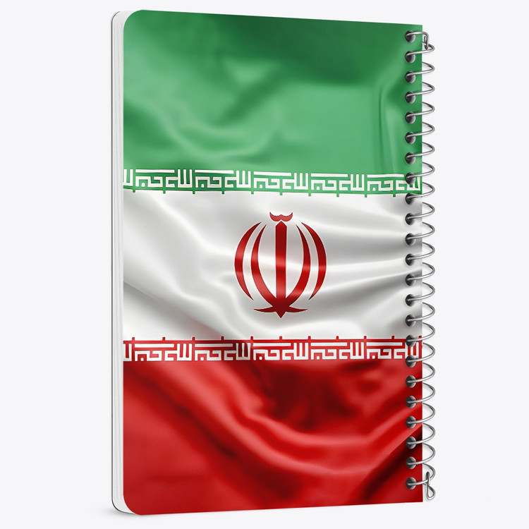 دفتر شطرنجی 50 برگ خندالو طرح پرچم ایران (Iran) کد 38446