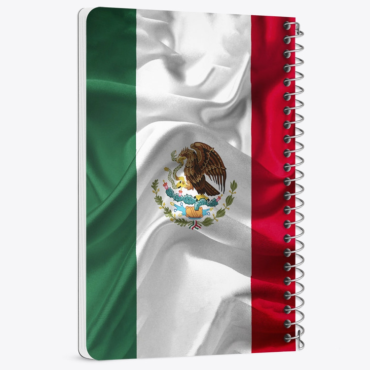 دفتر شطرنجی 50 برگ خندالو طرح پرچم مکزیک (Mexico) کد 38444