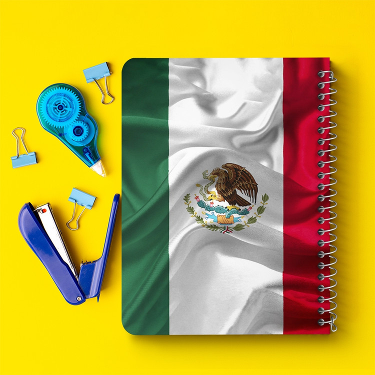 دفتر شطرنجی 50 برگ خندالو طرح پرچم مکزیک (Mexico) کد 38444