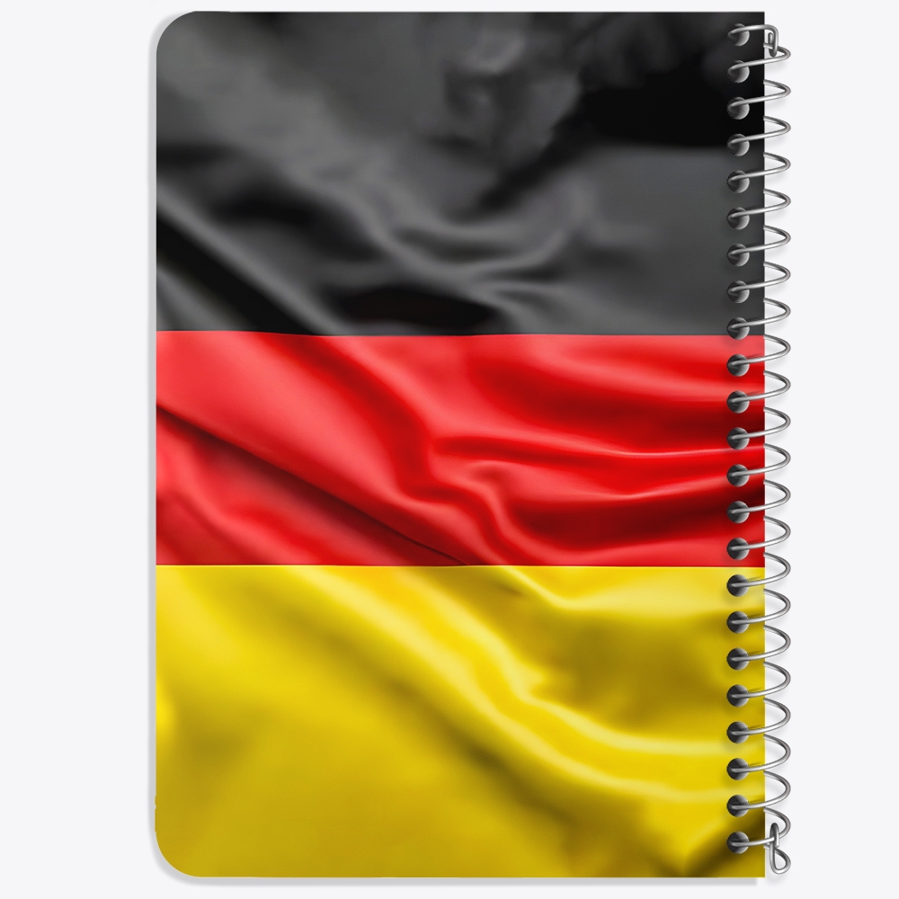 دفتر شطرنجی 50 برگ خندالو طرح پرچم آلمان (Germany) کد 38439