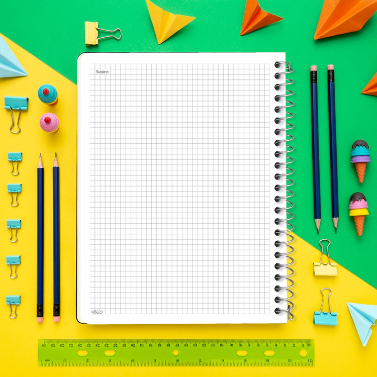 دفتر شطرنجی 50 برگ خندالو طرح آسون بگیر کد 38383