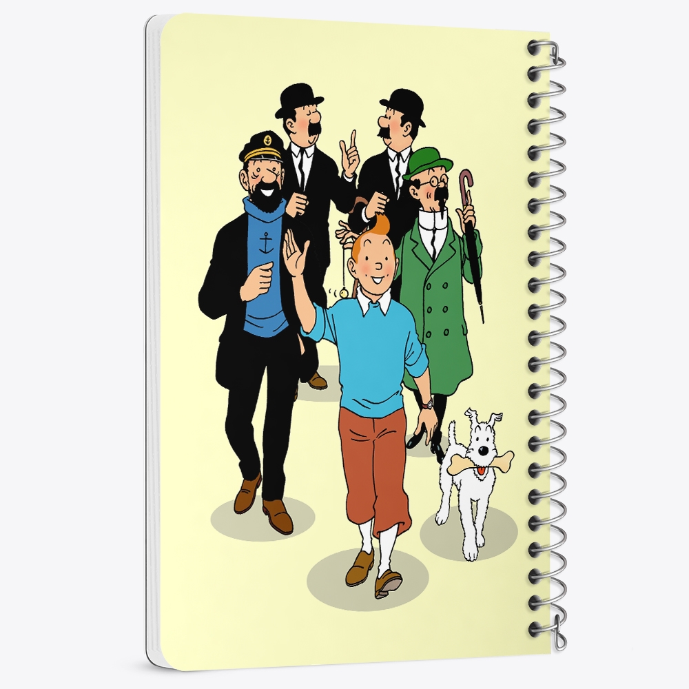 دفتر شطرنجی 50 برگ خندالو طرح تن تن (Tintin) کد 38329