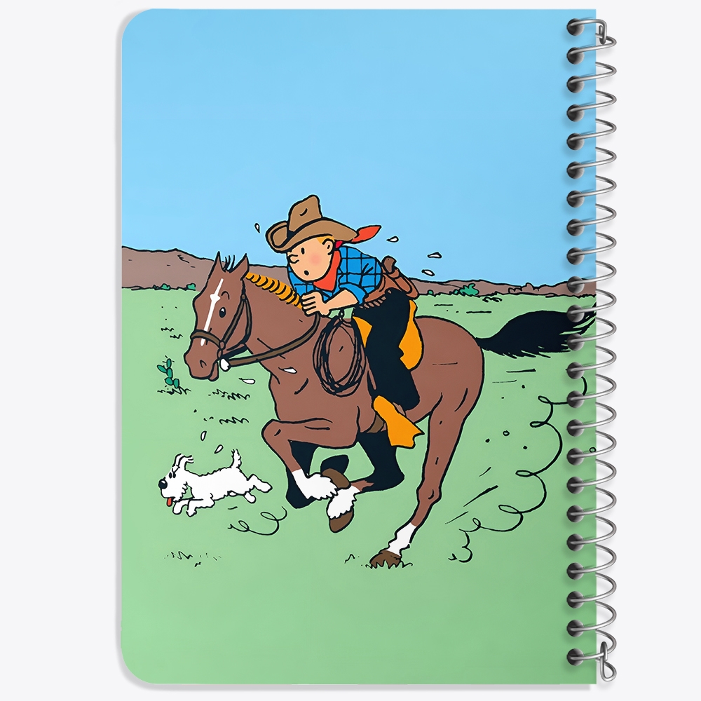 دفتر شطرنجی 50 برگ خندالو طرح تن تن (Tintin) کد 38319
