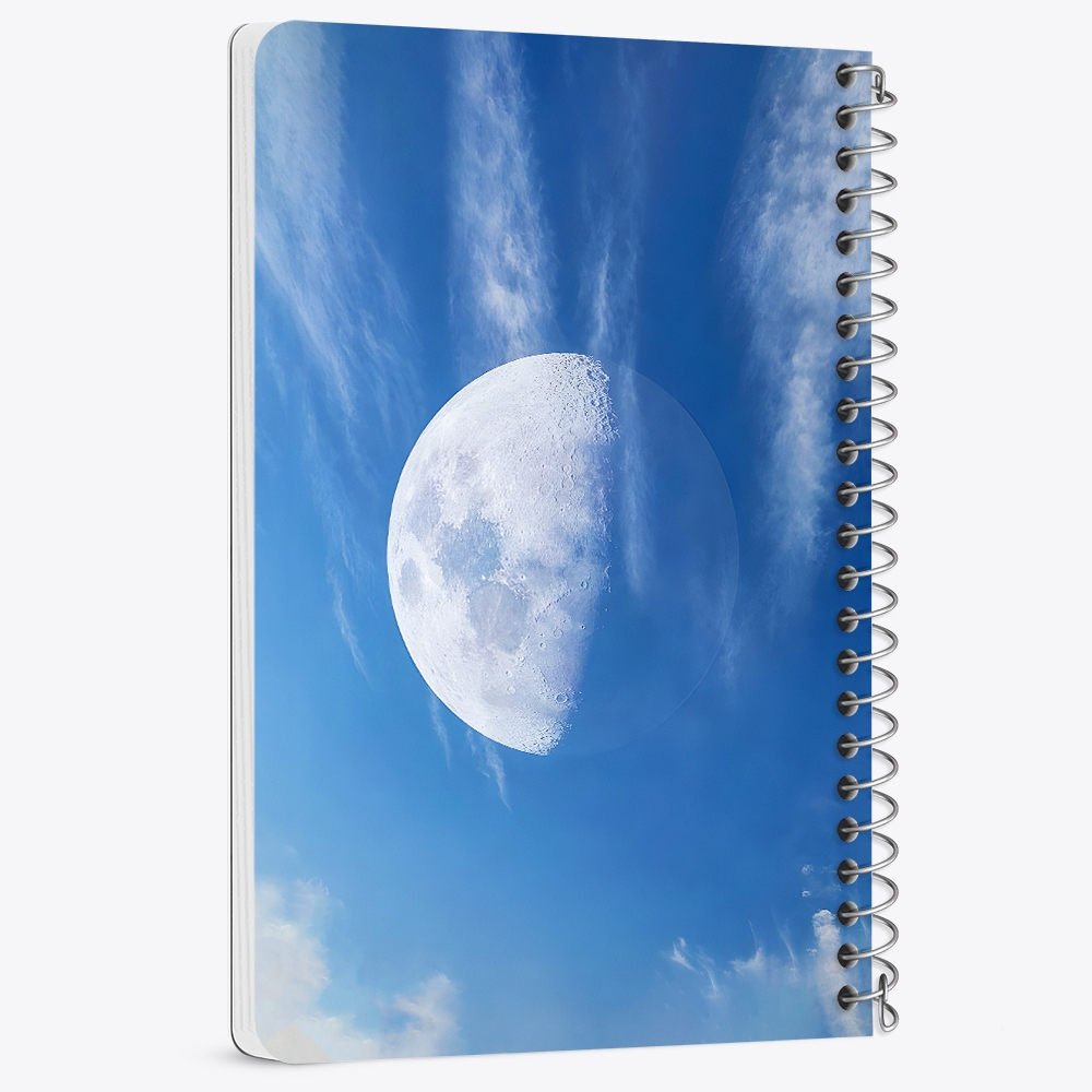 دفتر شطرنجی 50 برگ خندالو طرح ماه (Moon) کد 38079