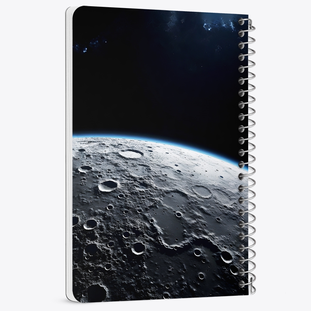 دفتر شطرنجی 50 برگ خندالو طرح ماه (Moon) کد 38075
