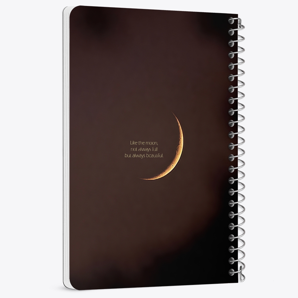 دفتر شطرنجی 50 برگ خندالو طرح ماه (Moon) کد 38066