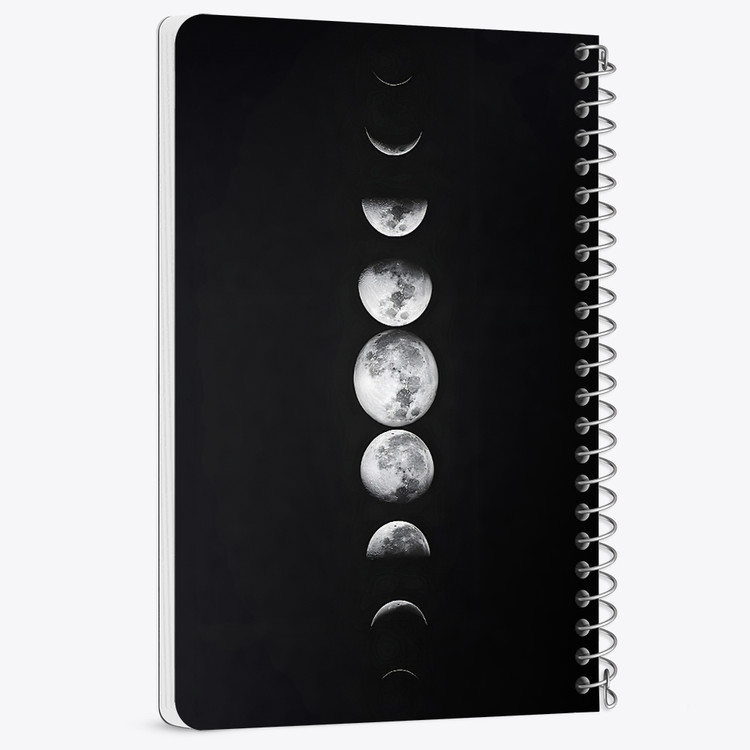 دفتر شطرنجی 50 برگ خندالو طرح ماه (Moon) کد 38065
