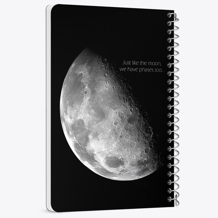 دفتر شطرنجی 50 برگ خندالو طرح ماه (Moon) کد 38063