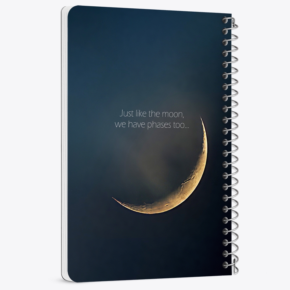 دفتر شطرنجی 50 برگ خندالو طرح ماه (Moon) کد 38060