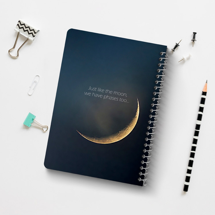 دفتر شطرنجی 50 برگ خندالو طرح ماه (Moon) کد 38060